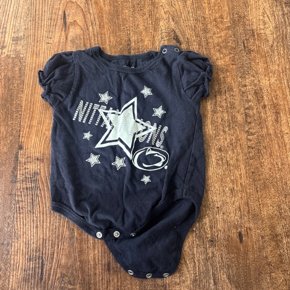 Penn state Colosseum Navy Star Graphic Baby Romper